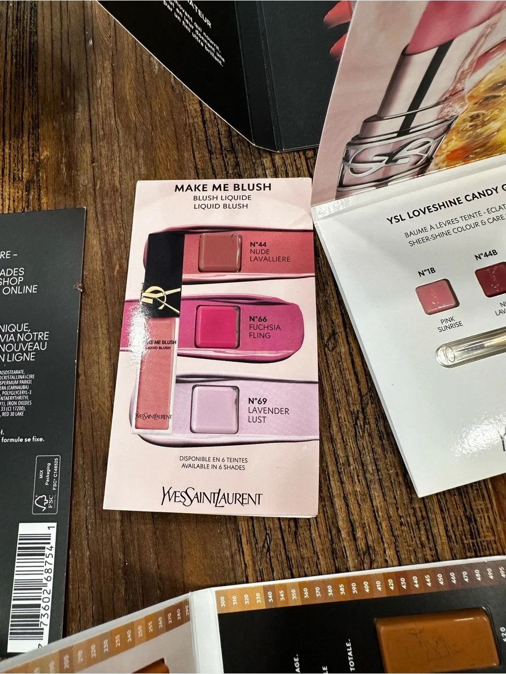 Yves Saint Laurent Lipstick & Lip Gloss Samples - Pink